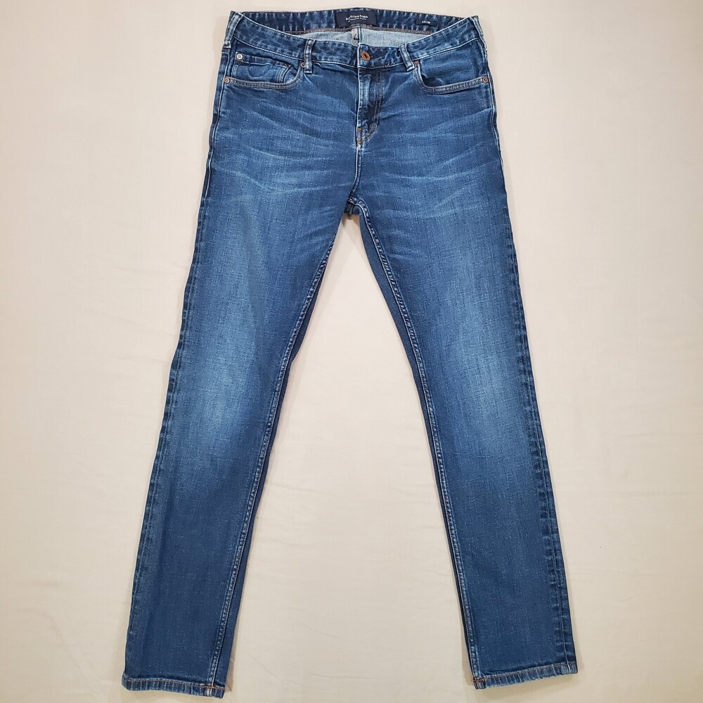Scotch Soda Jeans Mens 32x29 Blue SKIM Skinny Fit Stretch Denim Amsterdam Blauw